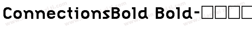ConnectionsBold Bold字体转换